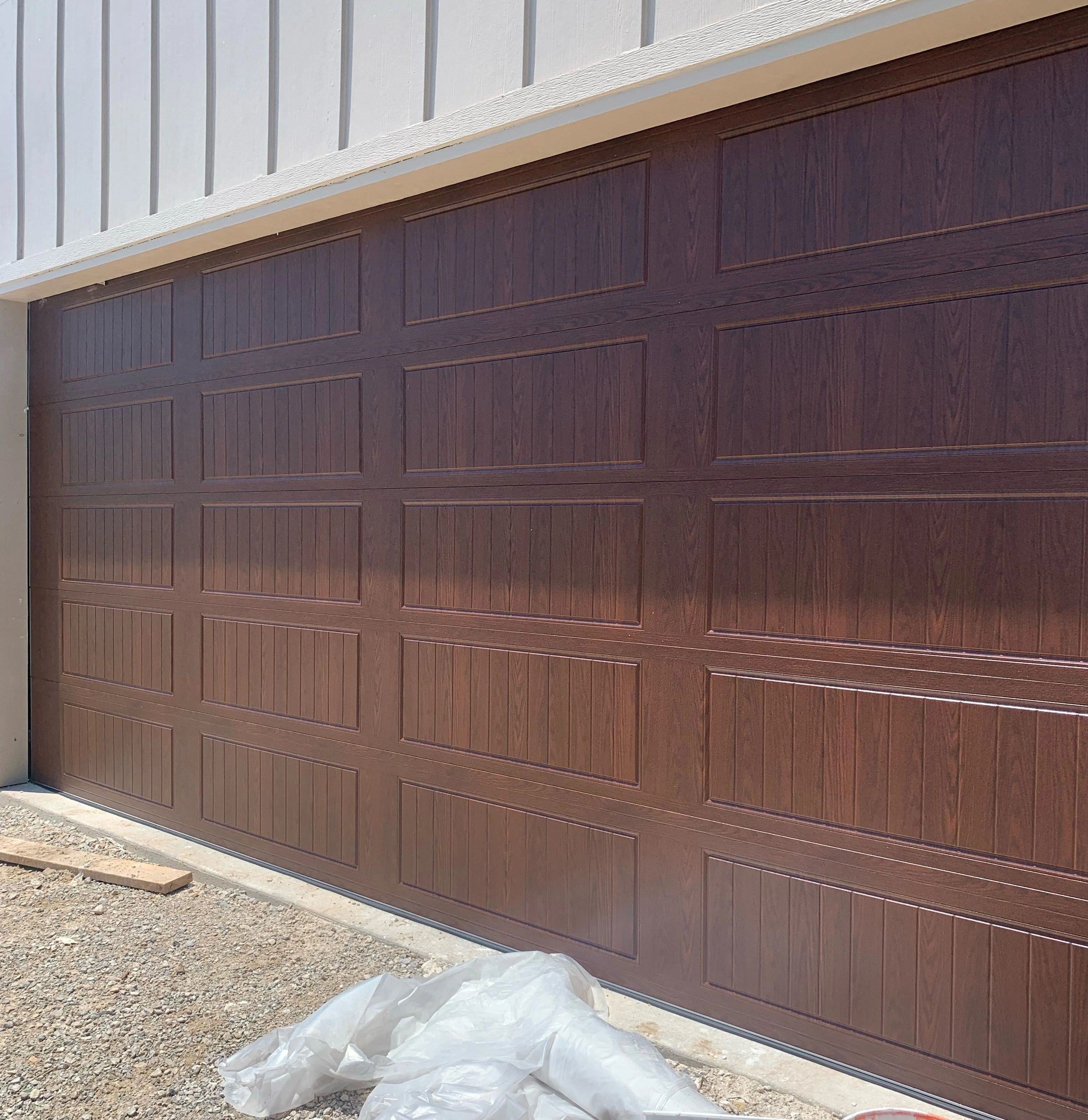 18x8 Garage door carriage style long panel